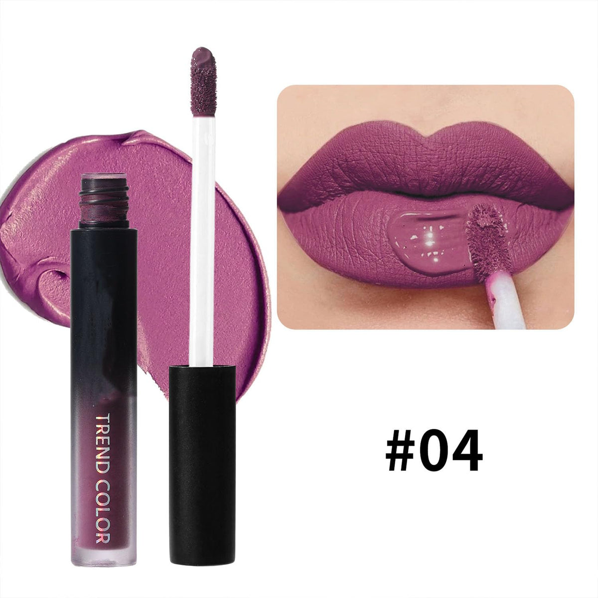 Baorder 4PCS Halloween Matte Liquid Lipstick Set,Goth Makeup Baorder