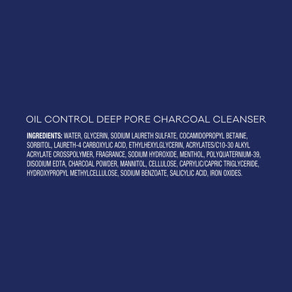 Biore Deep Pore Charcoal Face Wash For Oily Skin, 11.45 fl oz Bioré