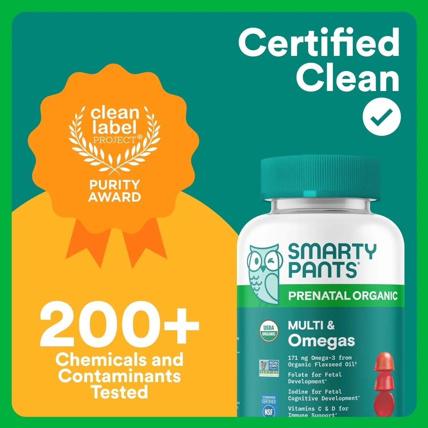 SmartyPants Organic Prenatal Vitamins for Women, Multivitamin Gummies: Biotin, Methylfolate, Omega 3 (ALA), Vitamin D3, C, Vitamin B12, B6, A, K2 & Zinc SmartyPants buy australia supplements