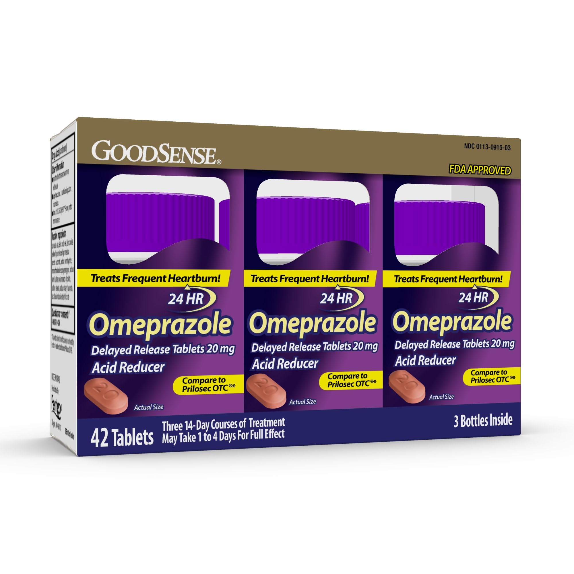 GoodSense Omeprazole Delayed Release Tablets 20 mg, Stomach Acid Reducer for Frequent Heartburn Treatment, 42 Count GoodSense buy australia supplements