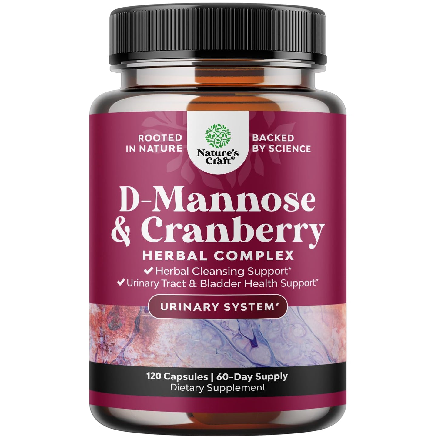 D Mannose with Cranberry Supplement - Potent D Mannose 1000mg Capsules for Kidney Defense Support & Cleanse and Urinary Tract Health for Women & Men - Bladder Health Supplement for Adults - 60 Count Gsupps Australia