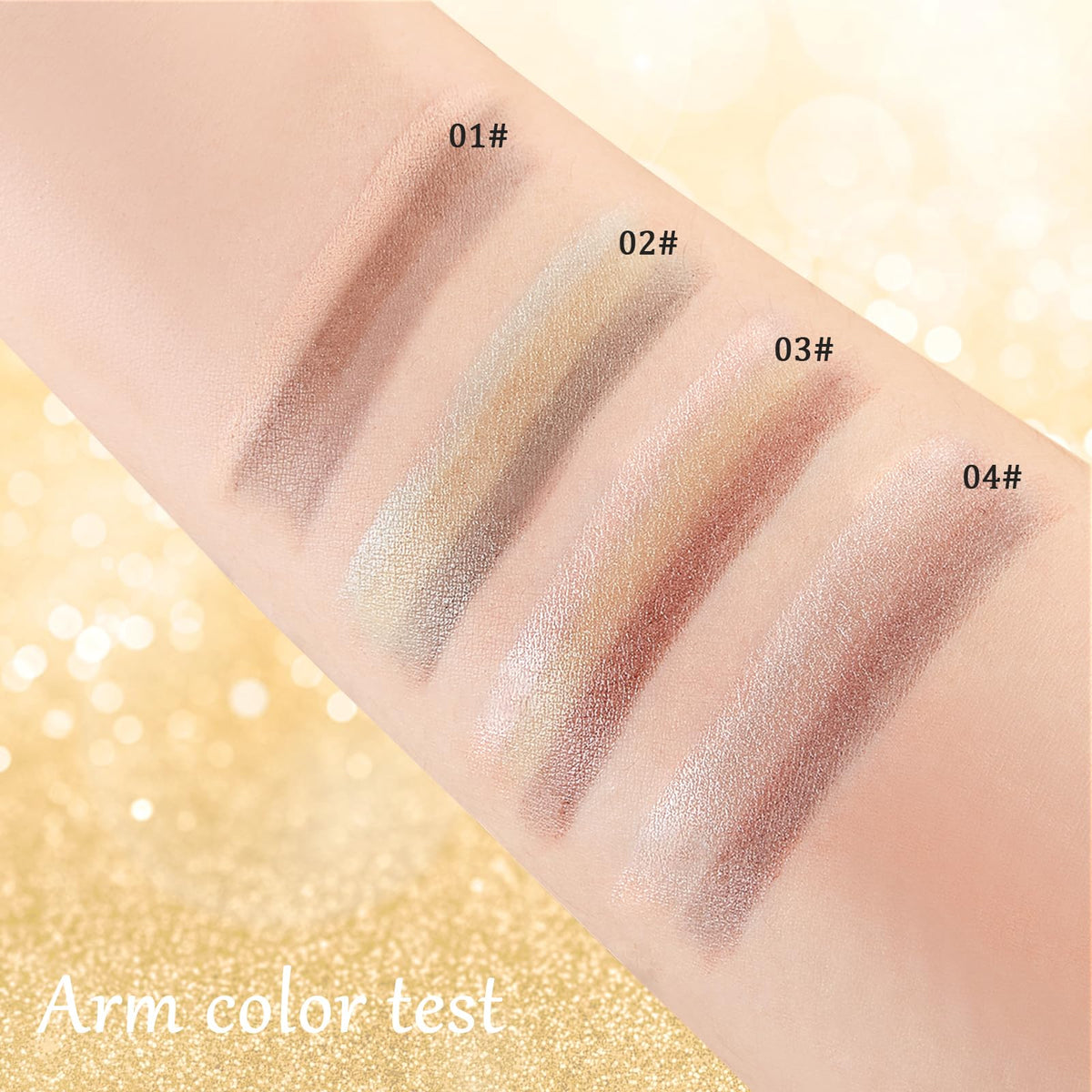 4Pcs Multi Color Eyeshadow Stick Set, 3 Color Gradient Shimmer Eye Shadow Re. Misoo