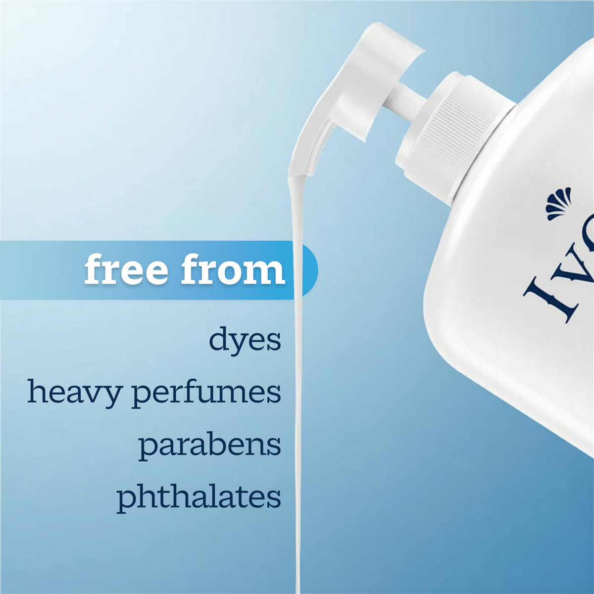 Ivory Body Wash, Designed for the Whole Family, Gentle Formula, Free of Dyes Heavy Perfumes Parabens Phthalates & Silicones, for Sensitive Skin, Designed for Skin's pH, Original Scent, 35 oz IVORY
