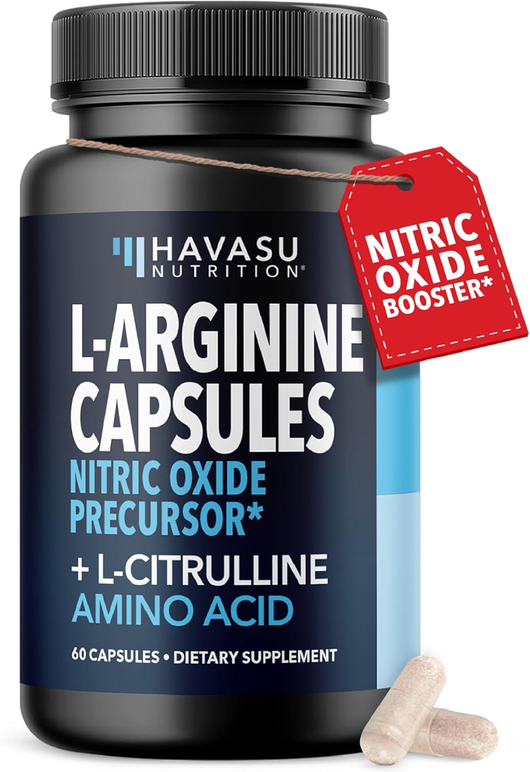 L-Arginine and L-Citrulline for Men, Nitric Oxide Support, 30 Servings | L Arginine 1000mg Capsules with L Citrulline and Tart Cherry, Performance Supplement for Men's Health, Vegan, 60 Count Gsupps Australia