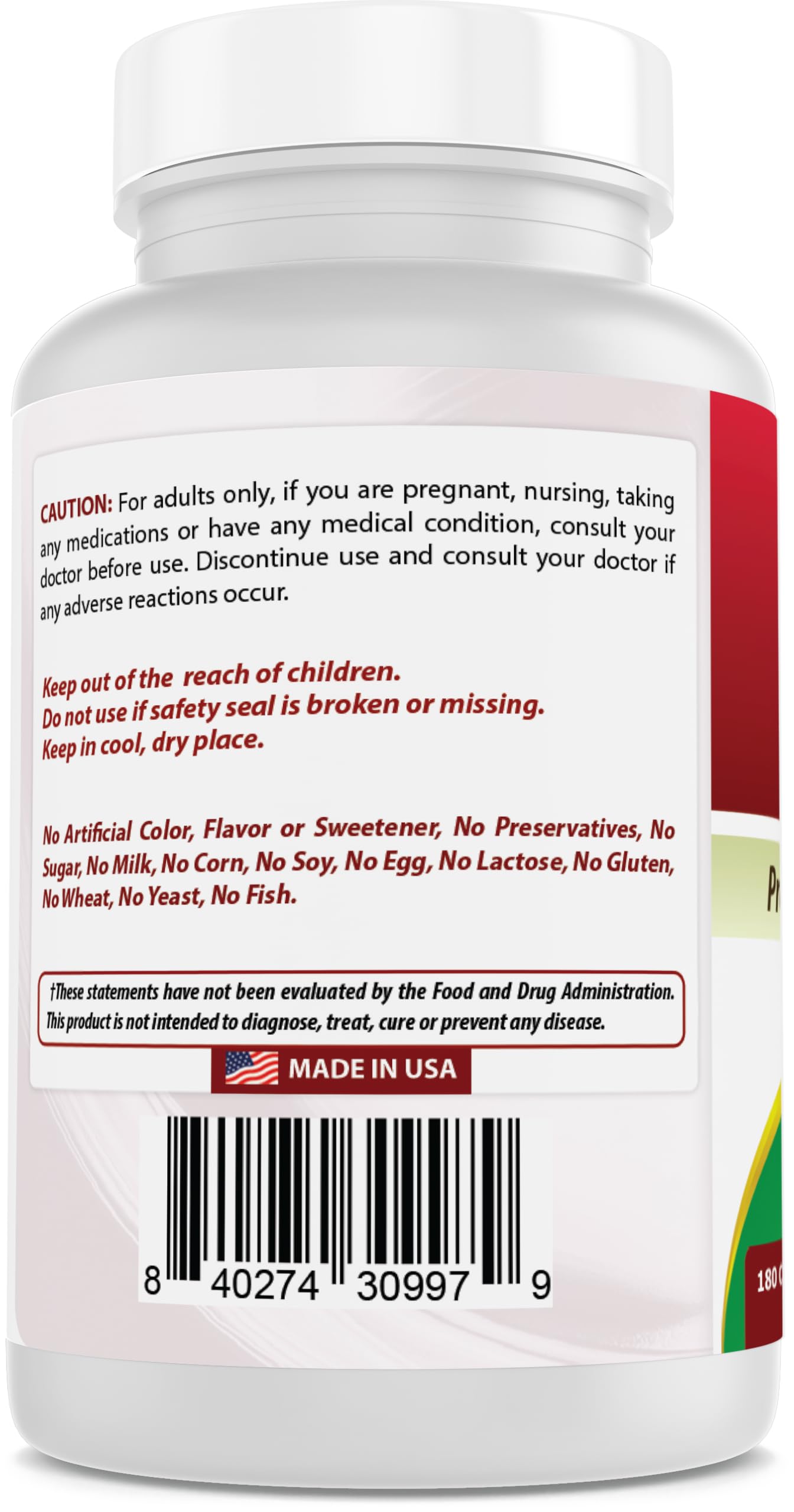Best Naturals Lithium Orotate 5 mg 180 Capsules - Non GMO - Gluten Free Best Naturals