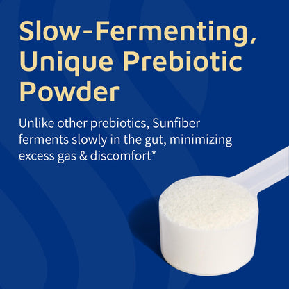 Tomorrow's Nutrition, Sunfiber, Prebiotic Fiber Supplement for Digestive Health, Low FODMAP, Gluten-Free, Unflavored, 30 Servings Tomorrow's Nutrition