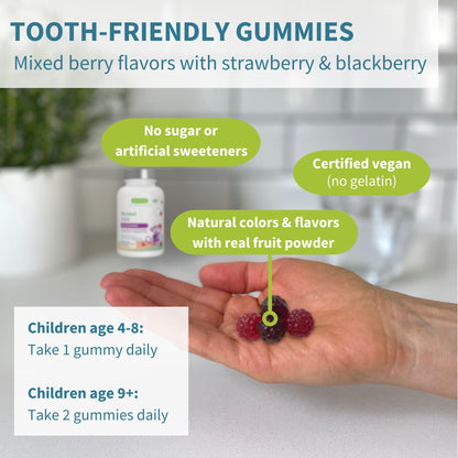 Igennus Methylated Kids Multivitamin Gummies, Clean Label & Third Party Tested, No Artificial Sweeteners or Flavors, Sugar Free, Age 4+, 90 Natural Berry Flavor Igennus Healthcare Nutrition