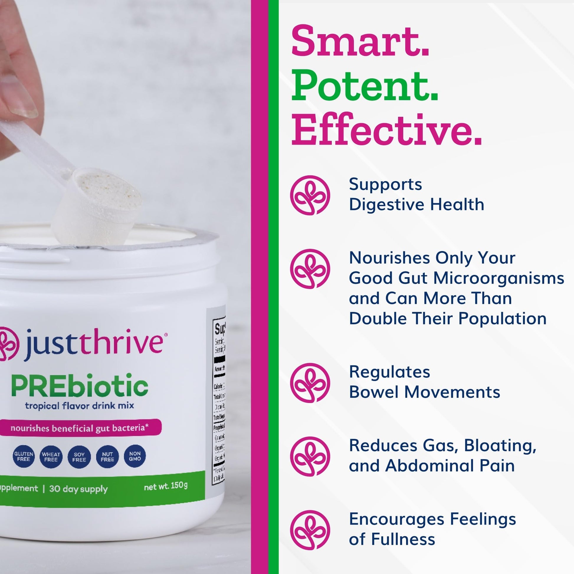 Just Thrive PREbiotic Powder - Digestive and Immune Support Supplement, 150 g Just Thrive buy australia supplements