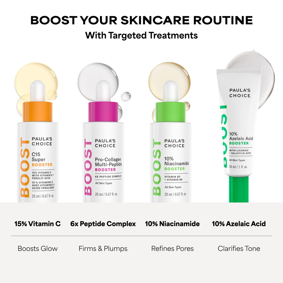 Paula's Choice BOOST 10% Azelaic Acid Booster Cream Gel, 1 Fl Oz Paula's Choice
