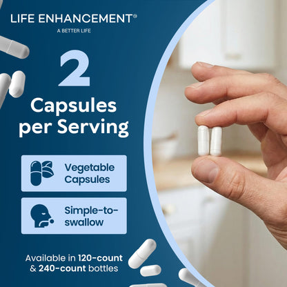 Life Enhancement High Potency 1020 mg Potassium Supplement for Muscle, Brain & Bone Health - No Additives High Absorption Elemental Potassium Supplement Life Enhancement
