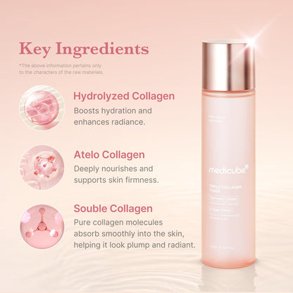 medicube Triple Collagen Toner for Deep Hydration & Plump Skin medicube