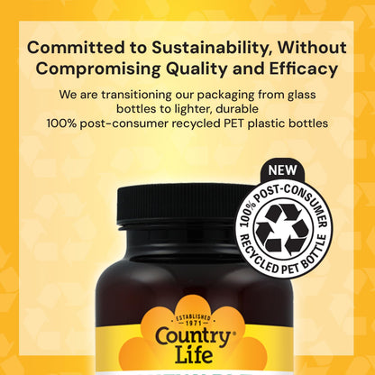 Country Life Target Mins - Calcium Magnesium Potassium Bone & Heart Health Supplement, 1000mg Calcium, 500mg Magnesium, Supports Calcium Utilization Country Life