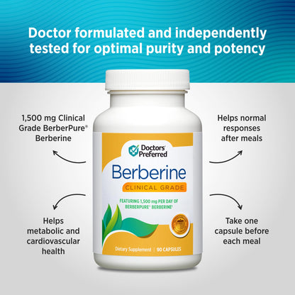 DOCTORS' PREFERRED Clinical Grade Supplement - Doctor Formulated | 1500 mg per Daily Serving | 90 Count DOCTORS' PREFERRED