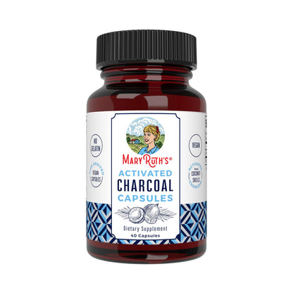 MARYRUTH'S Organics Activated Charcoal Capsules | Substance Adsorption | Derived from Coconut Shells | Vegan Capsules from Pine Trees MARYRUTH'S