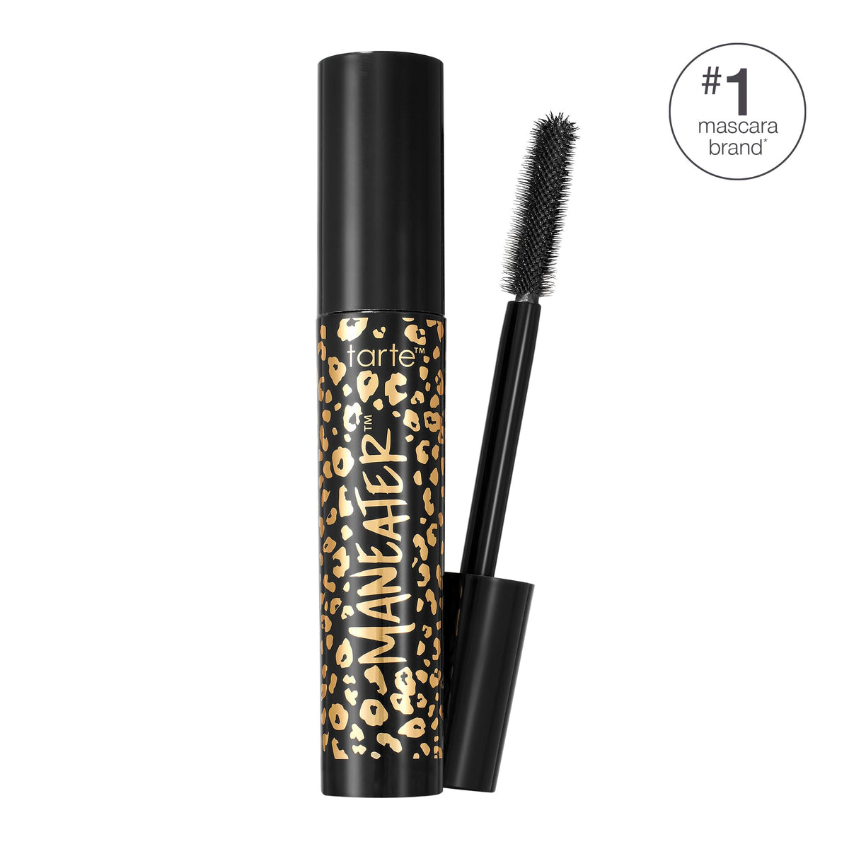 tarte maneater mascara – Extreme Curl, Instant Volume & Length, 16HR Ultra-Creamy Longwear Eye Makeup, Cruelty-Free, full size, black Tarte