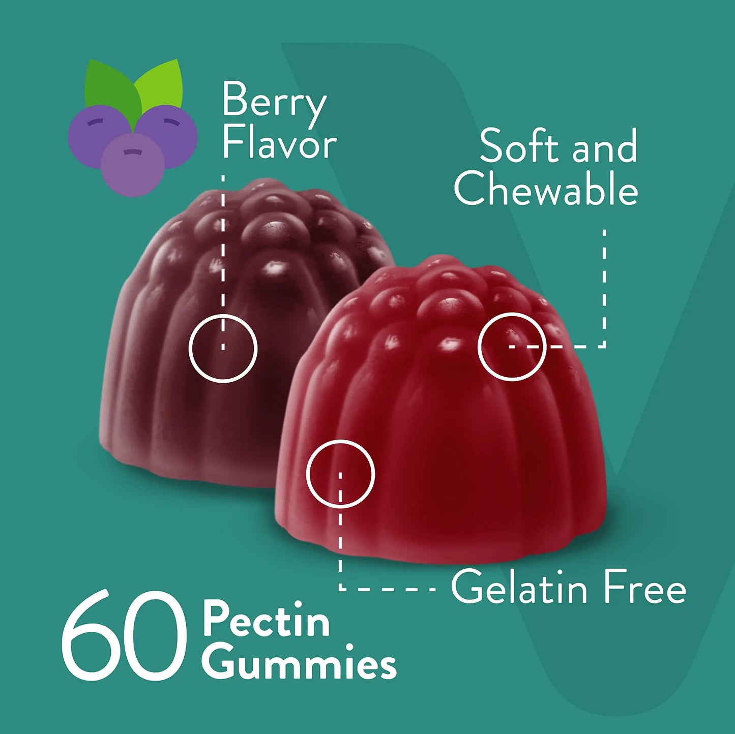 Viteey Probiotic Gummies with Prebiotics – Gut Health Supplements for Digestive Health – 2 Billion CFUs – Vegan, Gluten-Free – 60 Count Viteey