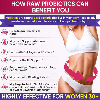 Wholesome Wellness 100 Billion CFUs with Prebiotics and Organic Probiotics 100 Billion CFU for Men and Women Bundle Gsupps Australia