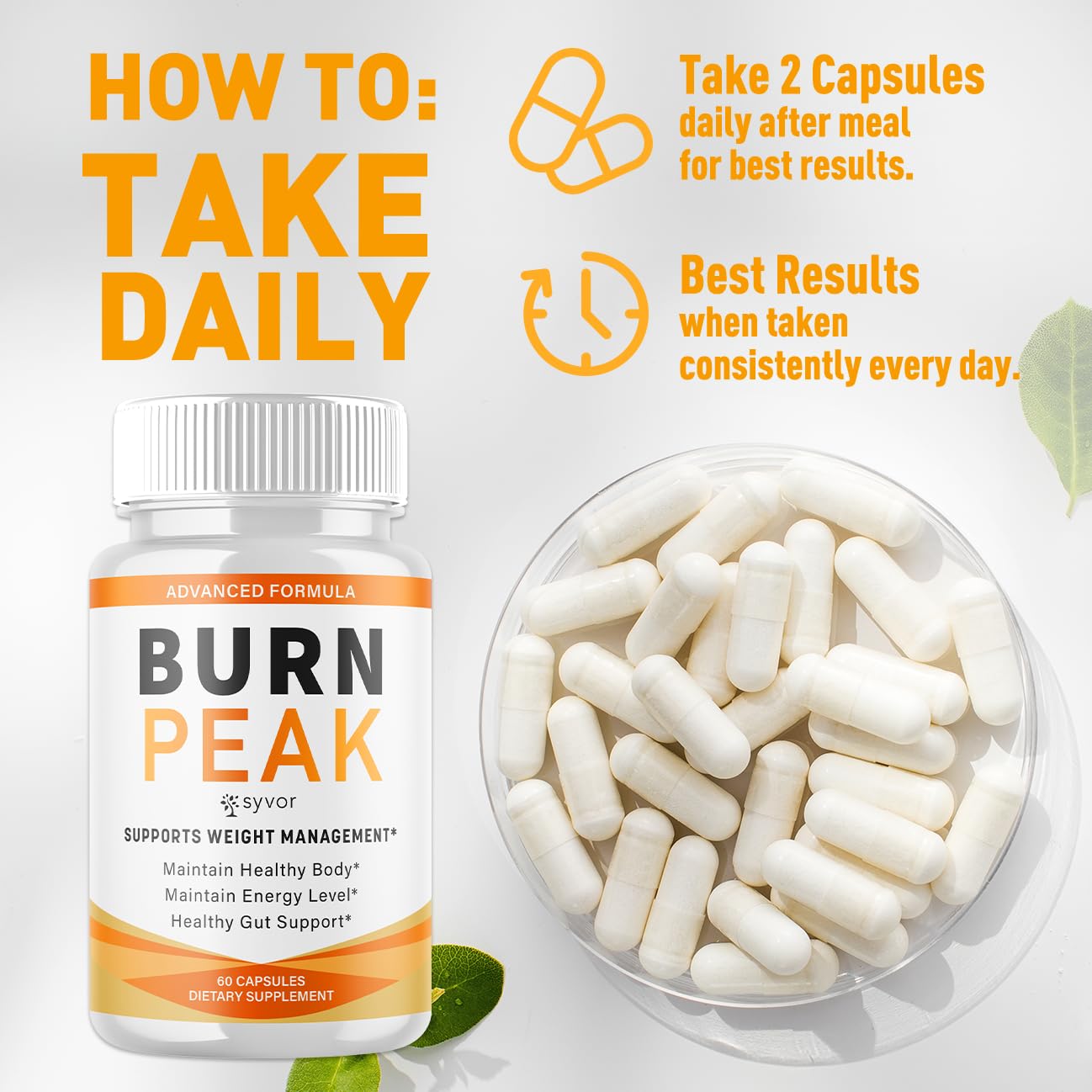 (3 Pack) Burn Peak Capsules, Official Burnpeak Pink Salt Pills with All Natural Ingredients, Advanced BurnPeak Health Supplement with Premium Vitamins for Active Lifestyle Support (180 Capsules) Syvor buy australia supplements