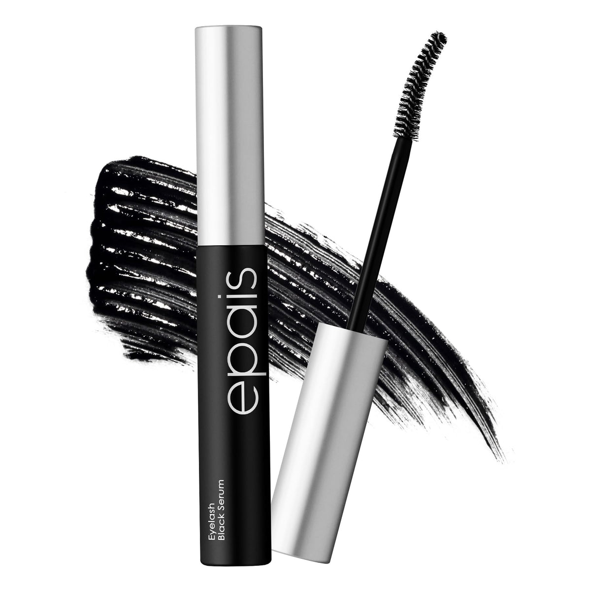 Epais Eyelash Black Tinted Serum, 2-in-1 Lash Growth Enhancer and Tinting Treatment, 7 Peptides and Biotin Formula for Longer Thicker Lashes, Charcoal-Based Black Food Complex, Korean Lash Care EPAIS