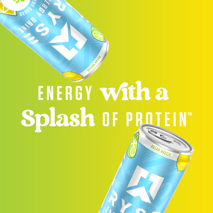 RYSE Functional Energy Drink - 5 Flavors Variety Pack - 150mg Natural Caffeine, 8g Whey Protein & 1g Prebiotics - Sugar Free, Gut-Friendly, Bloat-Free - 12 fl oz Cans (12-Pack)