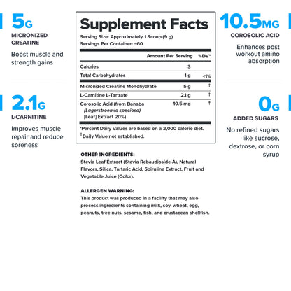 LEGION Recharge Post Workout Drink - Micronized Creatine Monohydrate Natural Post Workout Recovery Drink - Muscle Builder & Recovery Booster Post Workout Supplements (Strawberry Lemonade, 30 Servings)