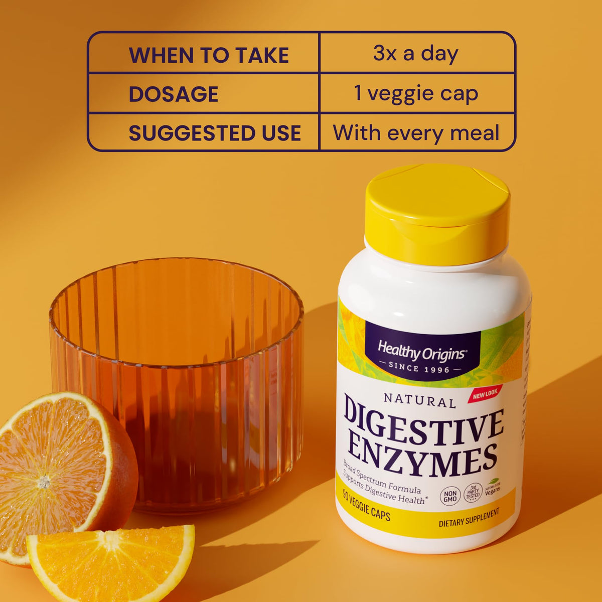 Healthy Origins Digestive Enzymes, 180 Veggie Capsules - Broad Spectrum, Multi-Enzyme Blend with Protease, Amylase & Lipase - Supports GI Comfort Healthy Origins