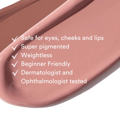 Gen See Mixed Media Matte Liquid Eyeshadow, Rose Water Cream Eye Makeup Gen See