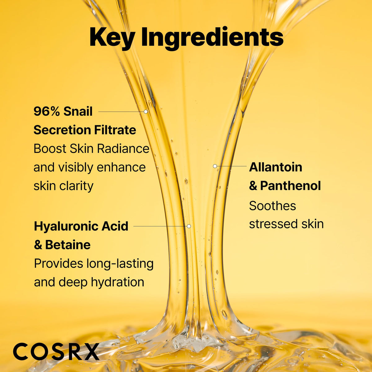 COSRX Snail Mucin 96% Repairing Serum for Sooothing & Hydrating 3.38 oz. COSRX