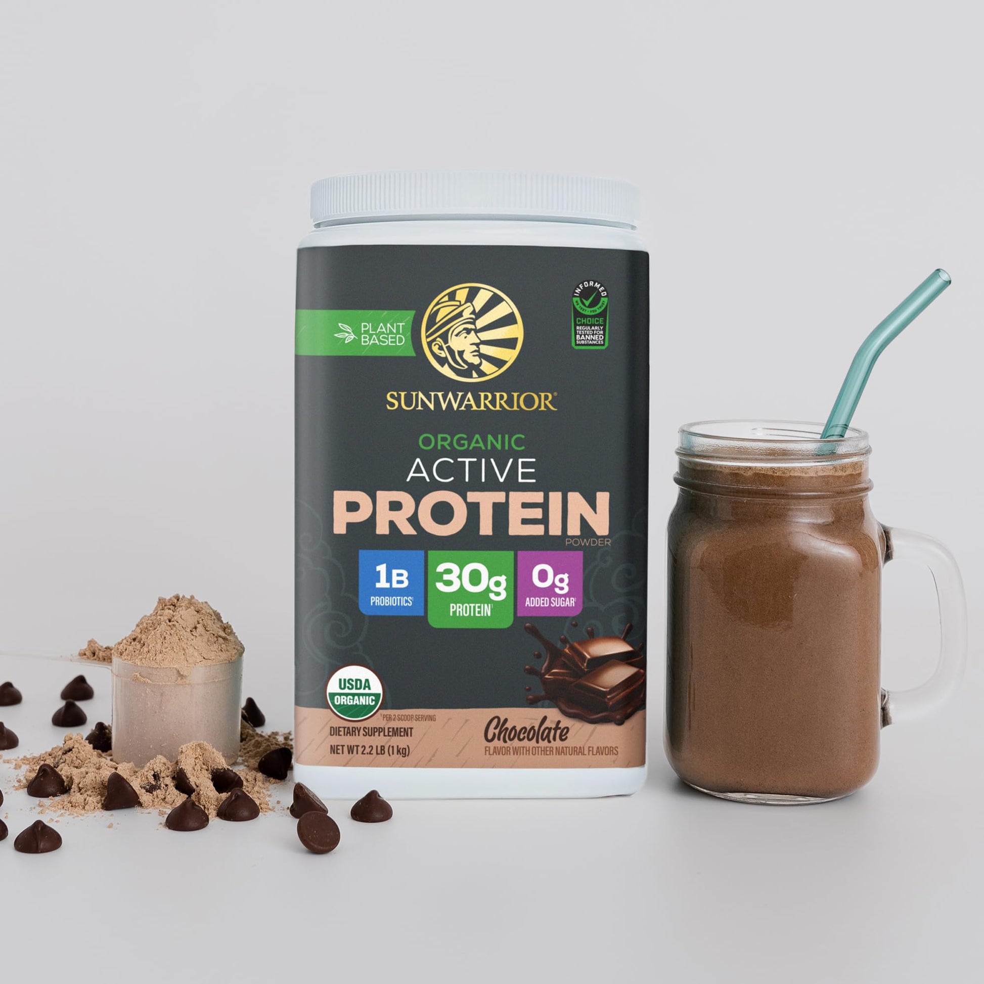 Sunwarrior Organic Plant Based Protein Powder | Vegan Organic Protein Powder with BCAA Amino Acids Plus Recovery Minerals & Botanicals | Non-GMO Soy Dairy & Gluten Free Sunwarrior buy australia supplements
