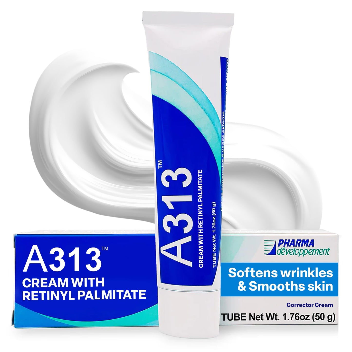 A313 French Pharmacy Vitamin A (Retinoids) Lightweight Face Cream for Anti-Aging, Reduce Wrinkles, Prevents Acne Breakouts A313
