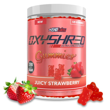 EHP Labs OxyShred Gummies - Pre Workout Gummies & Energy Chews with 100mg Caffeine, L-Carnitine for Thermo & Metabolic Support, All Natural Energy Boost EHP Labs buy australia supplements