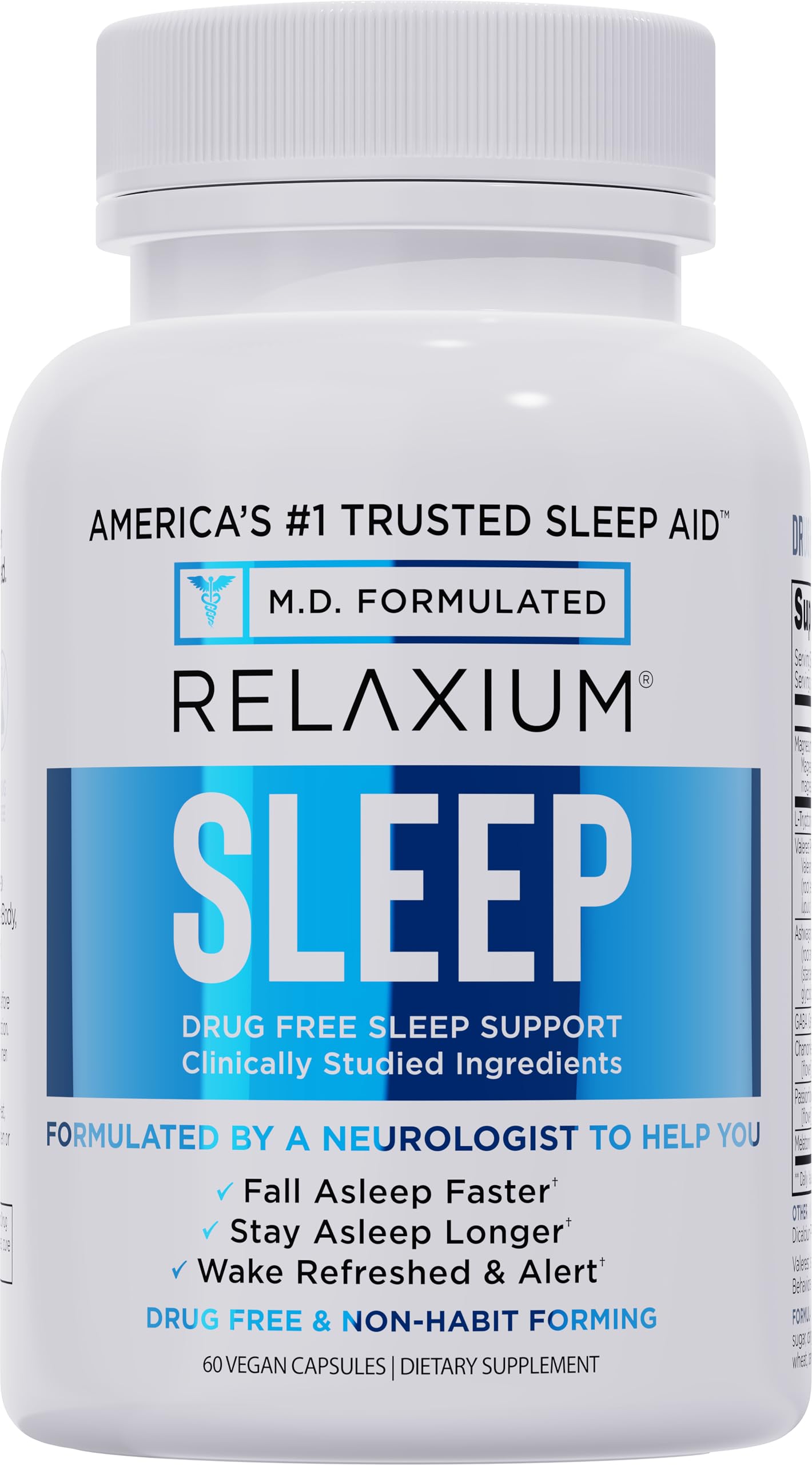 Relaxium Sleep Aid for Adults, Melatonin 5mg with Magnesium Glycinate, Sleep-Promoting Valerest & Ashwagandha, Non-Habit Forming Sleep Supplement, 60 Capsules, 30-Day Supply Relaxium buy australia supplements