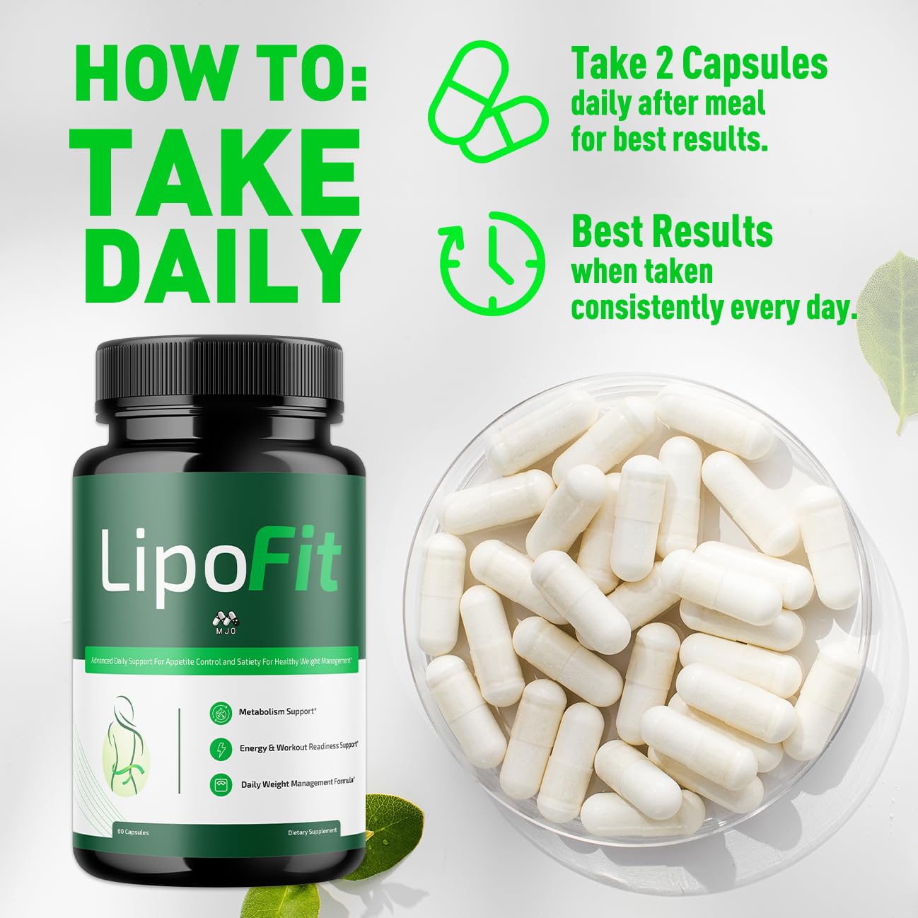 (5 Pack) Lipo Fit Capsules, Official Lipo Fit Pills with All Natural Ingredients, Advanced Overall Health & Wellness Vitamin Supplement Formula for Maximum Strength Multivitamin Support (300 Capsules) MJO buy australia supplements