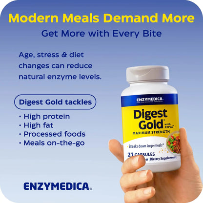 Enzymedica, Digest Gold to Go Pillbox, 21 Capsules Enzymedica