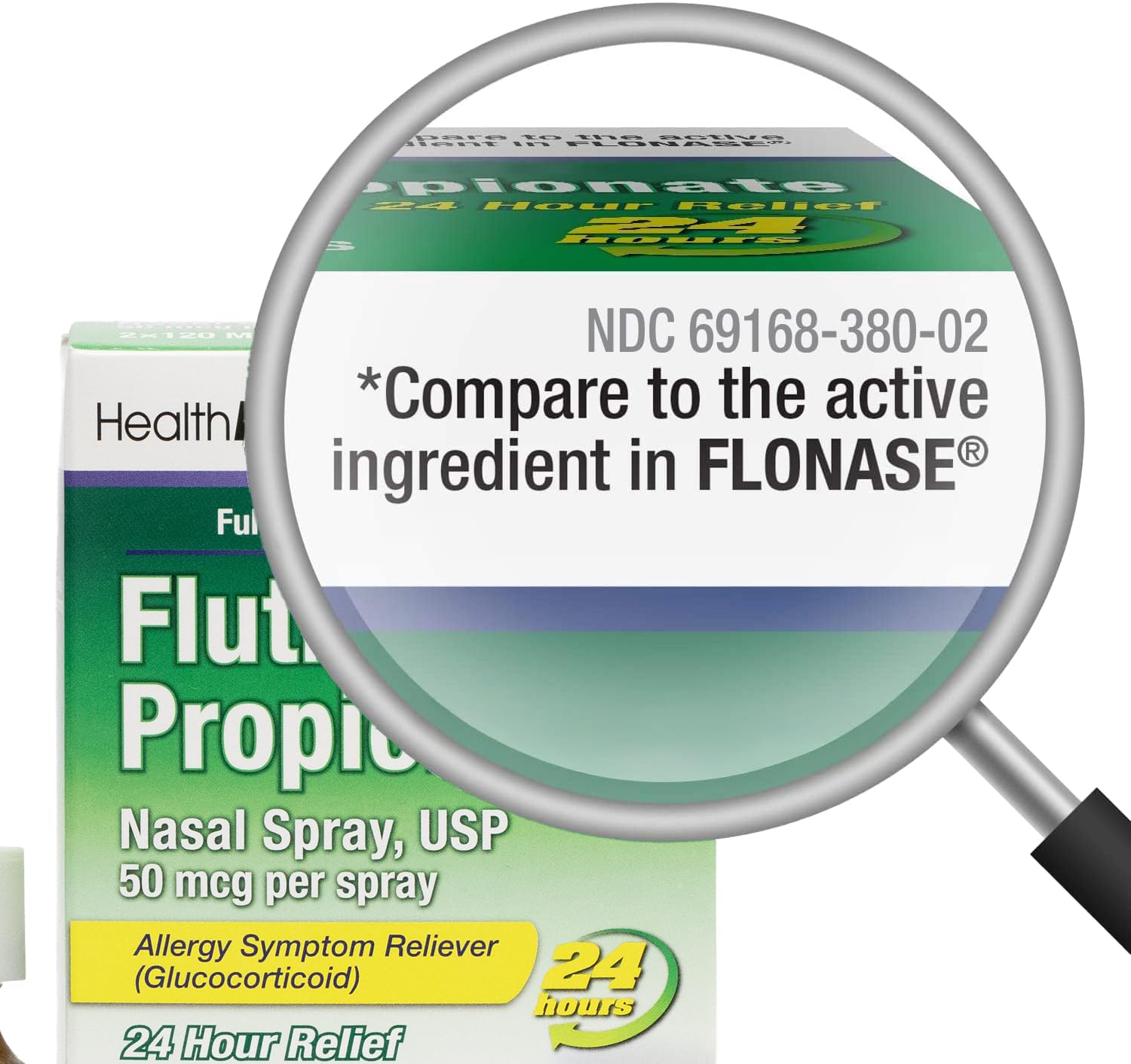HealthA2Z® Allergy Relief, Fluticasone Propionate 50mcg, Nasal Spray, 24-Hour Allergy Relief, Dye Free, 240 Sprays (2 Pack, 120 Sprays Each) HealthA2Z buy australia supplements