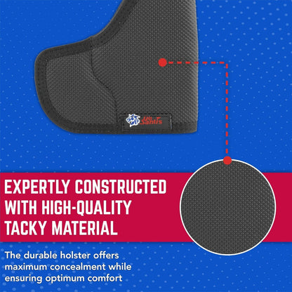 DeSantis Nemesis - Gun Pocket Holsters for Concealed Carry, Concealed Pocket Holster for Pistols, Revolvers, Soft, Designed for Comfort & Discreet Carry, Ambidextrous Gsupps Australia