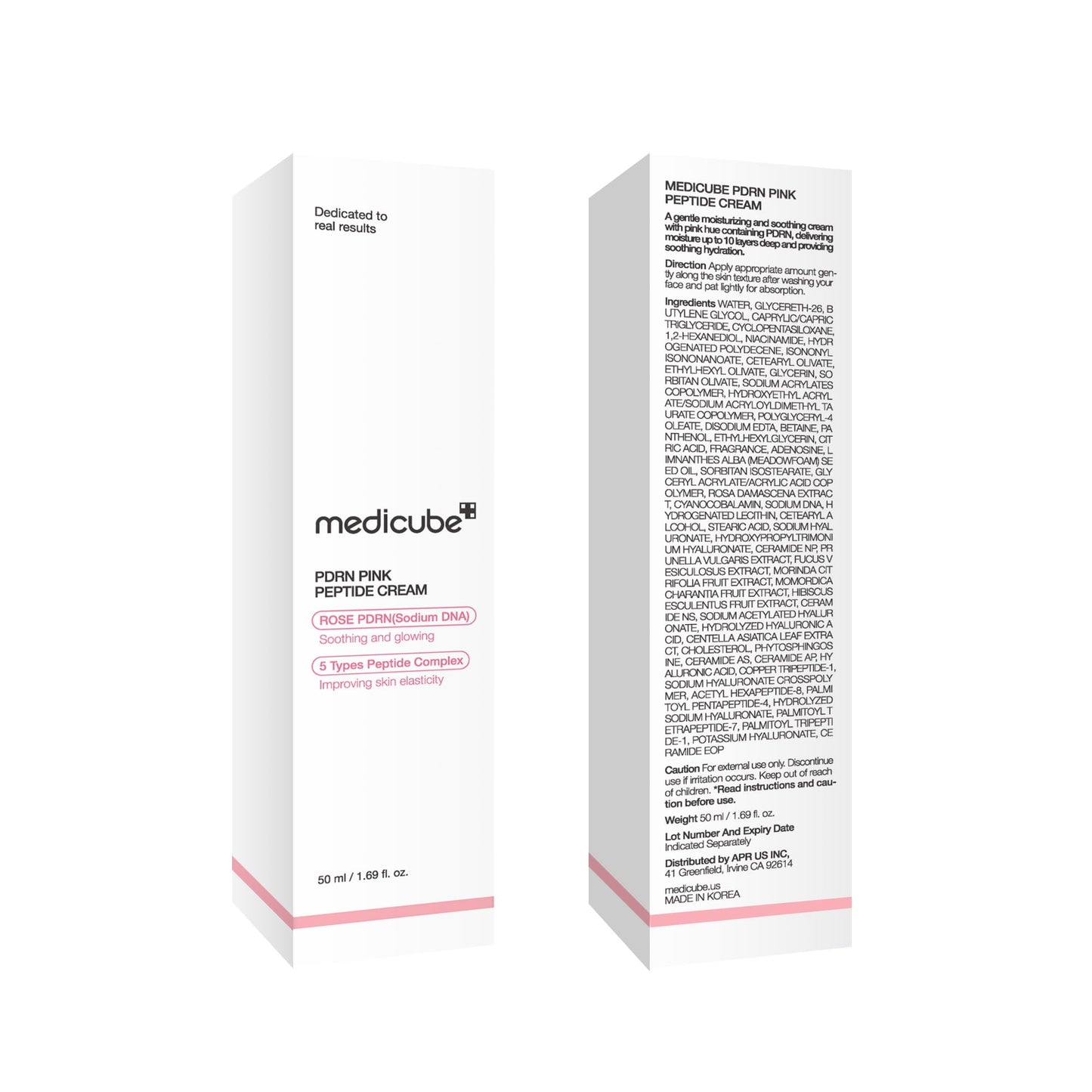 medicube PDRN Pink Hyaluronic Moisturizing Cream | Blemish Recovery, Relief & Hydrating Care | Restores Skin Elasticity & Glow medicube