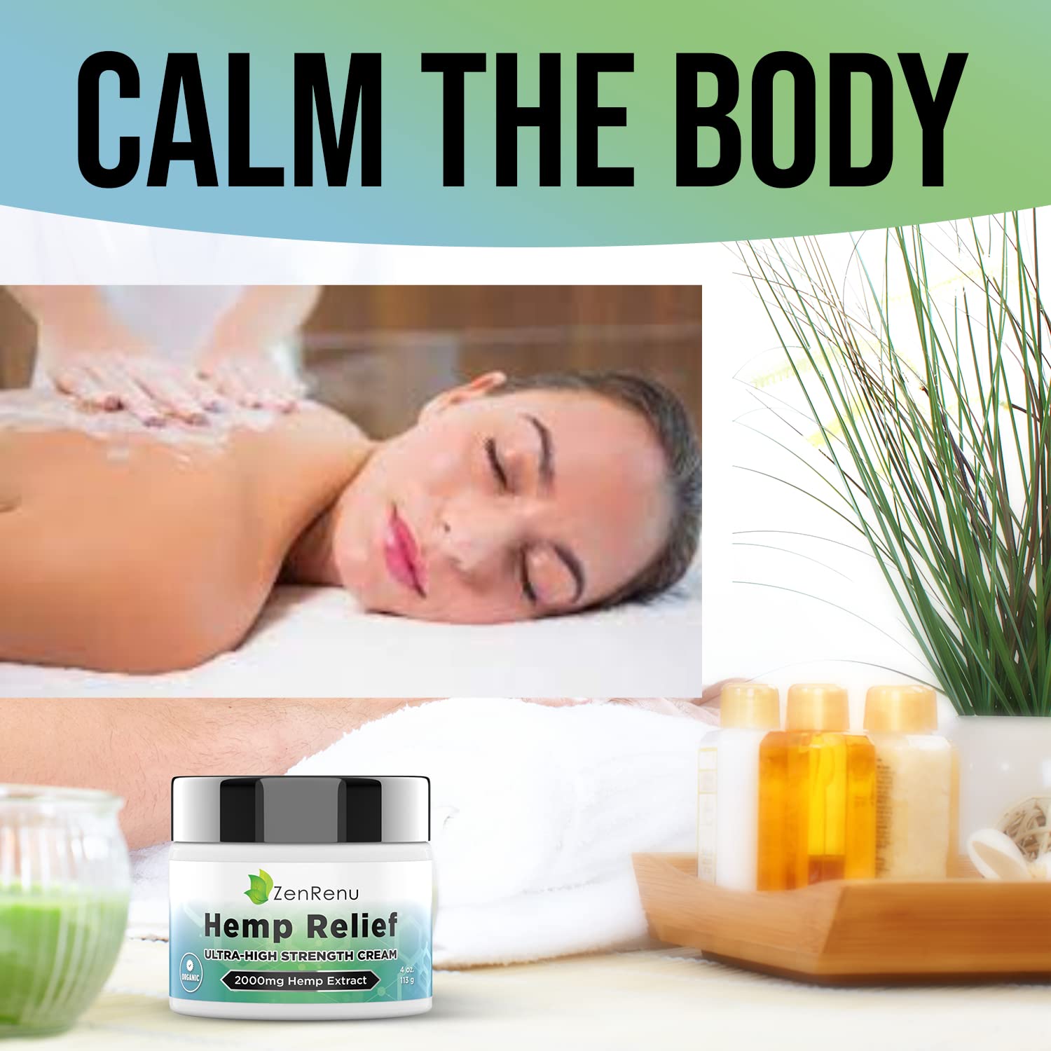 Hemp Cream Maximum Strength - Menthol Rub with Hemp Oil, Arnica, Lavender, Aloe Vera, Kava Kava, & Camphor - Natural Hemp Muscle Rub Cream for Skin, Muscles & Joints - ZenRenu, 4 oz Zenrenu buy australia supplements