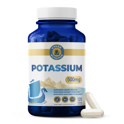 Vykee Nutrition Potassium Citrate Capsules - Supplements for Electrolyte Balance, Muscle & Heart Health - Vegan, Non-GMO, Vykee Nutrition