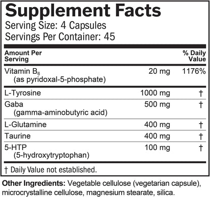 BRAINMD Dr Amen NeuroLink - 180 Capsules - Promotes Optimal Brain Function, Focus & Concentration - Gluten Free - 45 Servings