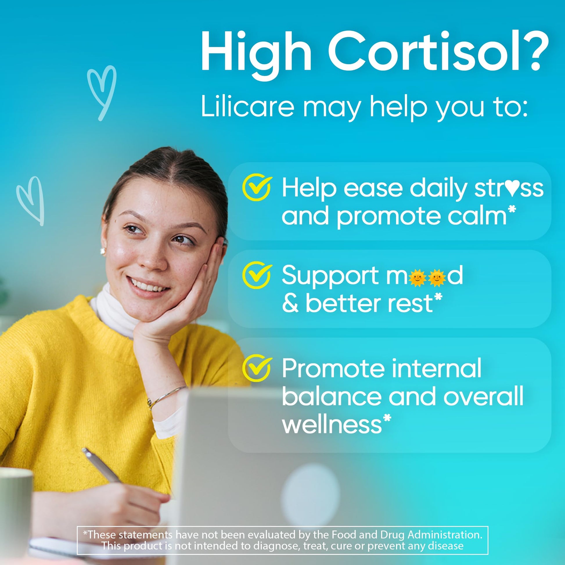 Cortisol Gummies for Women & Men, Sugar Free Cortisol Reducer Supplements w/ Magnesium, Ashwagandha, Mushroom, L-theanine, Rhodiola, Vitamin B6 B12 for Cortisol Detox, Relax, Sleep Support 2 Pack LILICARE buy australia supplements