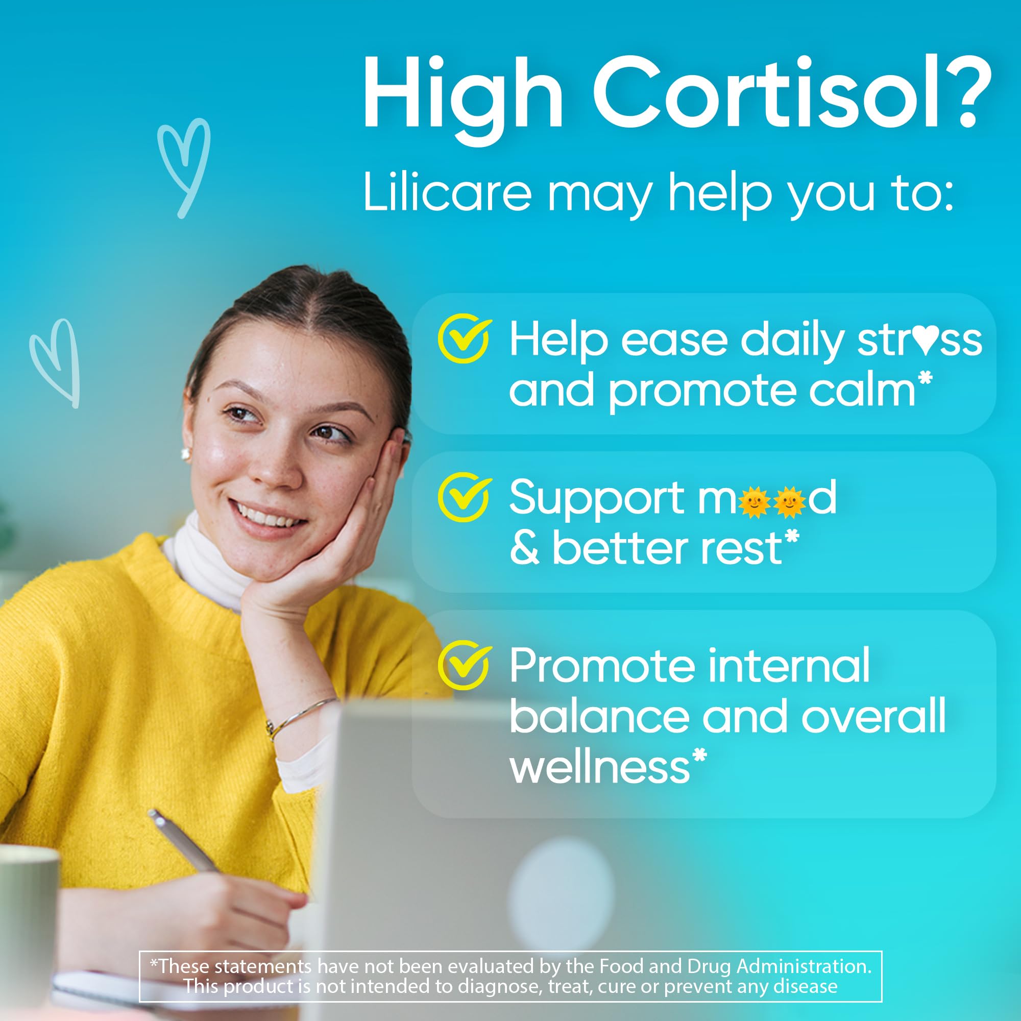 Cortisol Gummies for Women & Men, Sugar Free Cortisol Reducer Supplements w/ Magnesium, Ashwagandha, Mushroom, L-theanine, Rhodiola, Vitamin B6 B12 for Cortisol Detox, Relax, Sleep Support 2 Pack LILICARE buy australia supplements