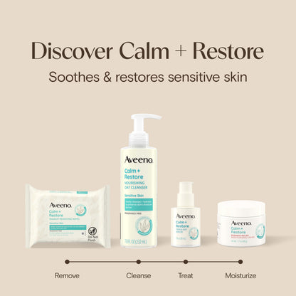 Aveeno Calm + Restore Redness Relief Moisturizing Cream, 1.7 oz Aveeno