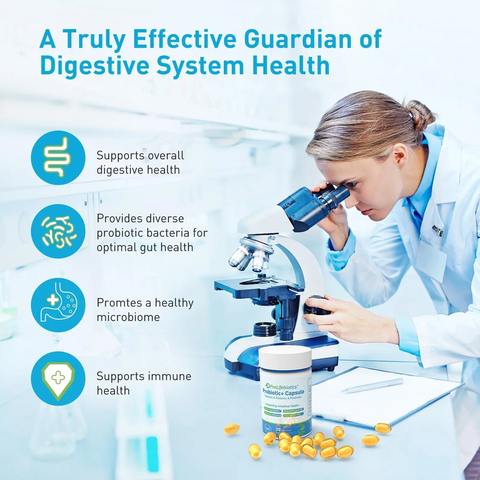 3-in-1 Probiotics for Gut and Digestive Health,Immune Support,Supplements Supporting Occasional Constipation,Diarrhea,Gas,Bloating,Delayed-Released Designed to Thrive, 30 Vegan Capsules PROLIFEBIOTICS buy australia supplements