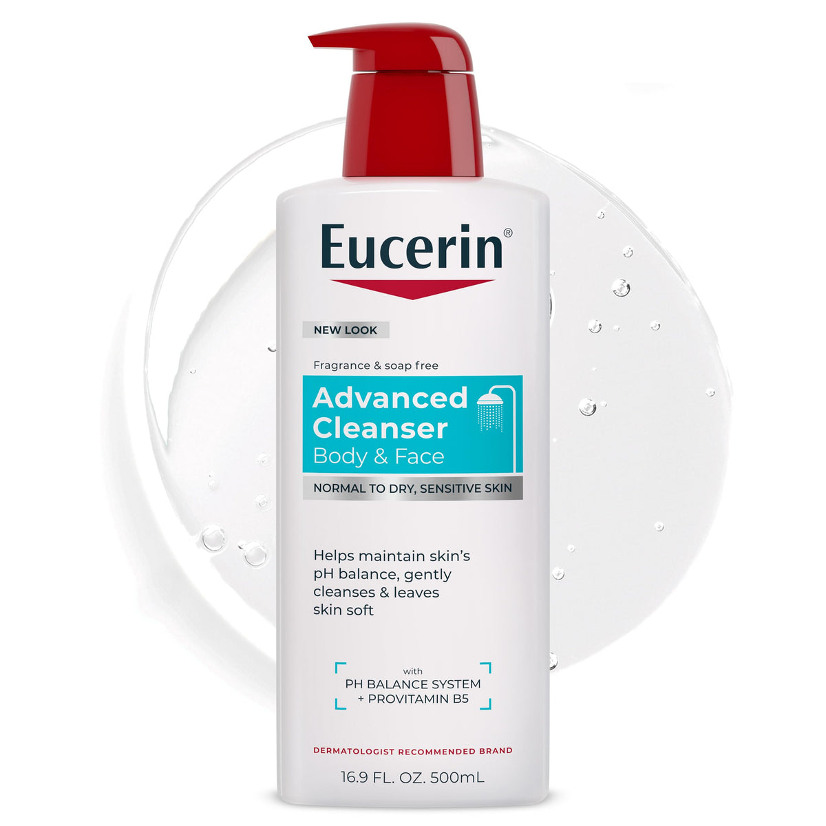 Eucerin Advanced Repair Body and Face Cleanser, 16.9 FL OZ Eucerin