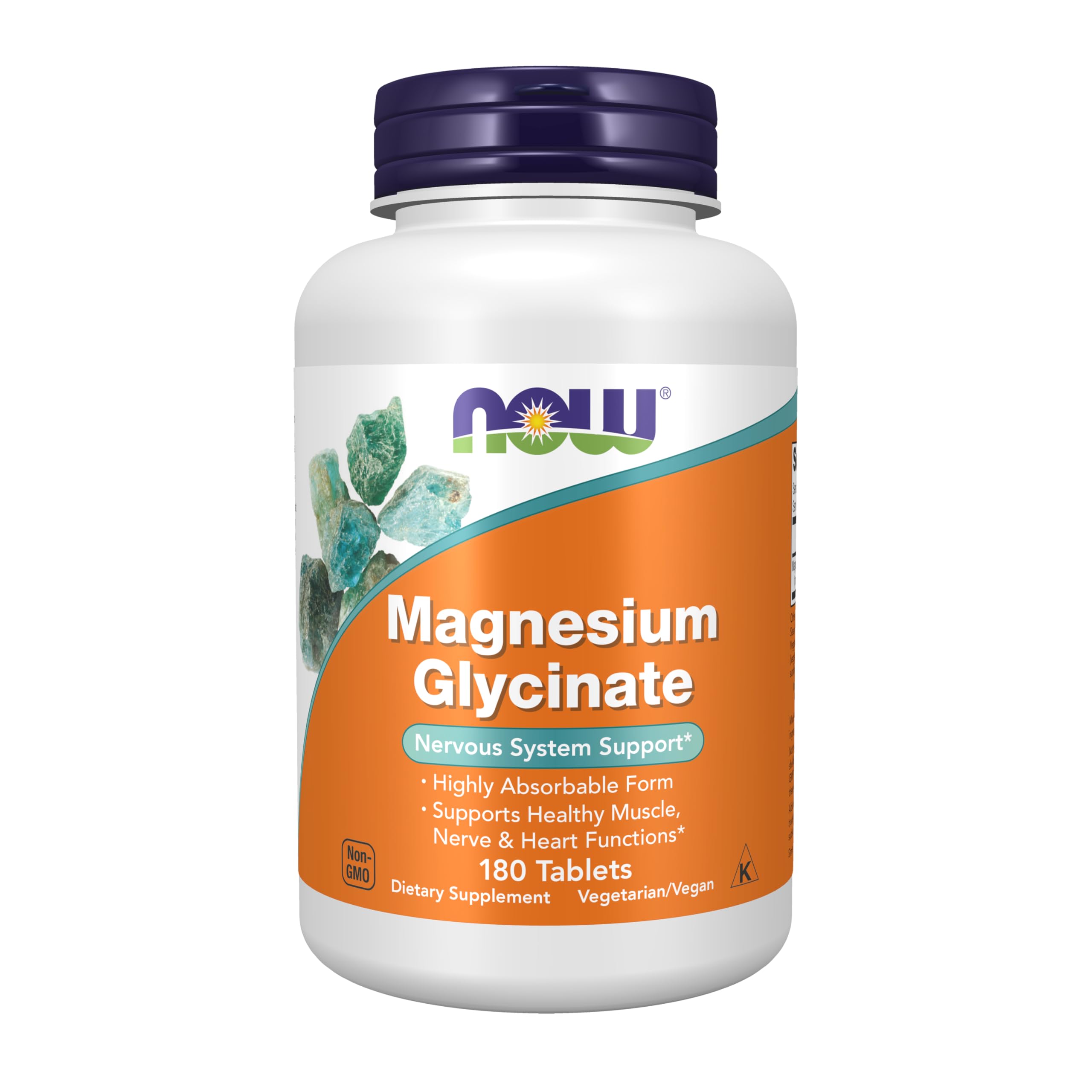 NOW Foods Supplements, Magnesium Glycinate 100 mg, Highly Absorbable Form, 180 Tablets NOW Foods buy australia supplements