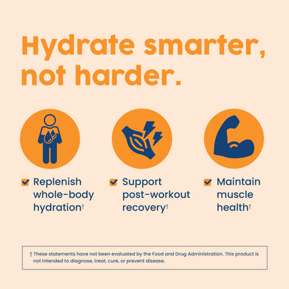 NativePath Hydrate, Zero Sugar, Electrolytes Powder with BCAAs, Tangerine Hydration, Keto & Paleo Friendly, 30 Servings NativePath