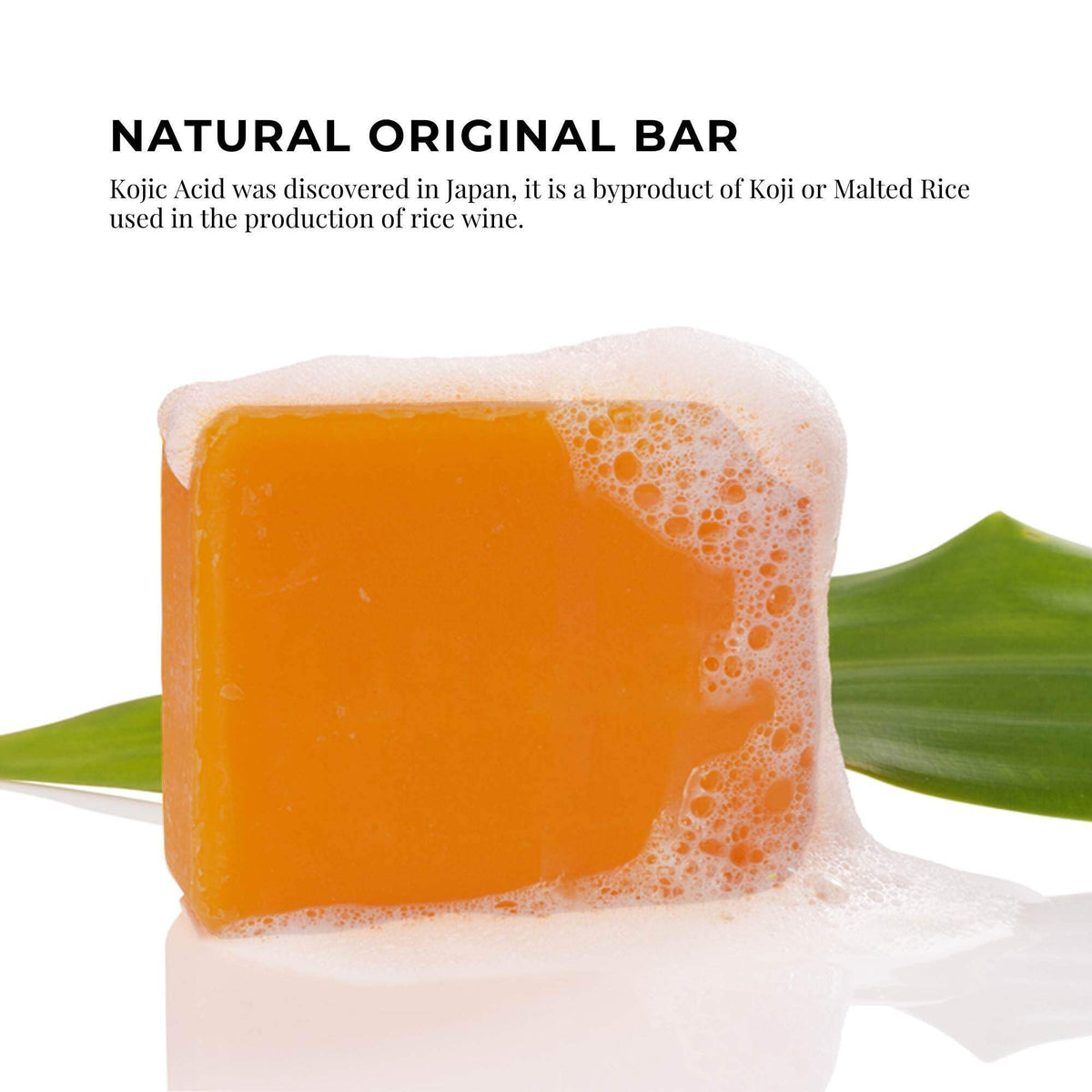 Kojie San Skin and Body Brightening Soap - Original Kojic Acid, Dark Spot Remover Bar Soap with Glycerin & Tea Tree Oil - 65g x 2 Bars Kojie San