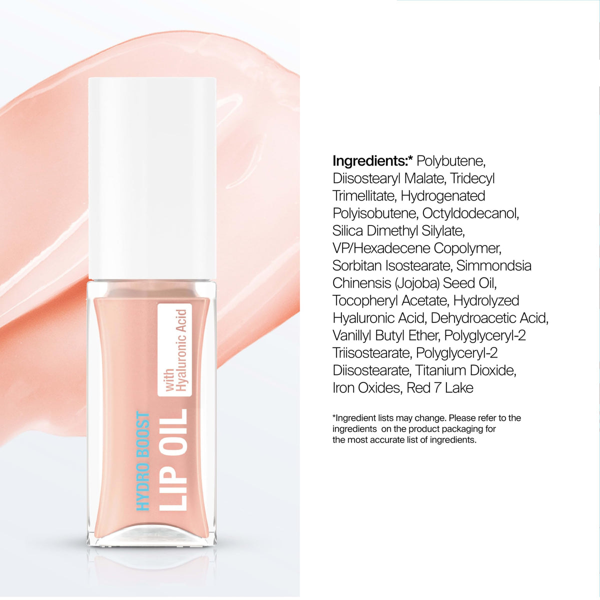Neutrogena Hydro Boost Lip Oil, Light Pink, .2 fl. oz Neutrogena