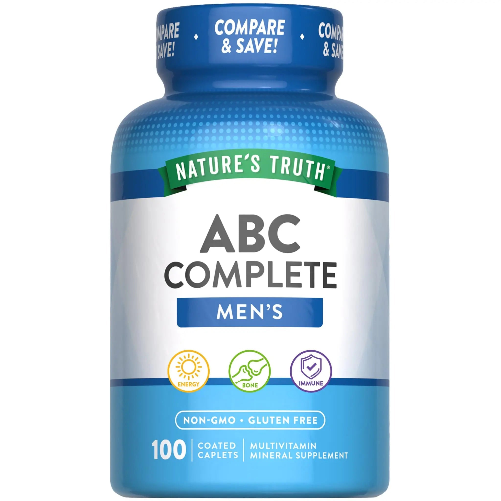 Nature's Truth Multivitamin for Men | with Iron, Vitamins A, C, D & E | 100 Caplets | Non-GMO & Gluten Free for Adults Nature's Truth buy australia supplements